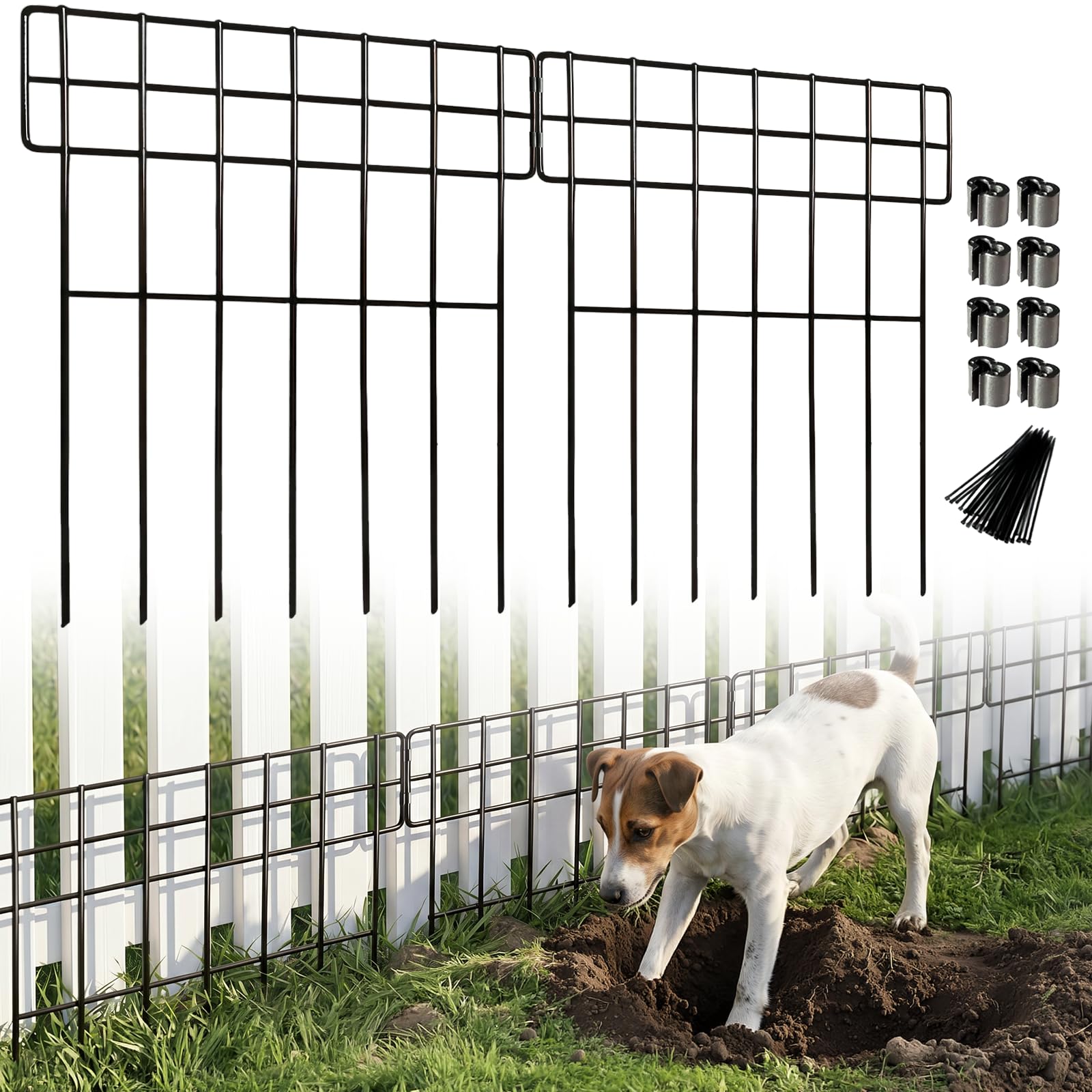 Thealyn Animal Barrier, 43cm high x 33cm wide per panel, 10 panels, 3.3m total run